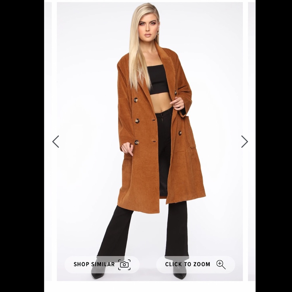 Play The Right Cords Corduroy Coat - Camel